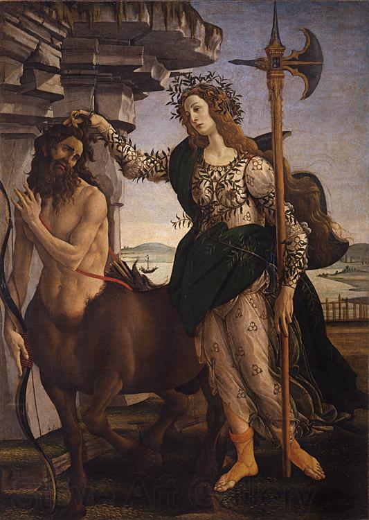 Sandro Botticelli Pallas and the Centaur (mk08) Norge oil painting art